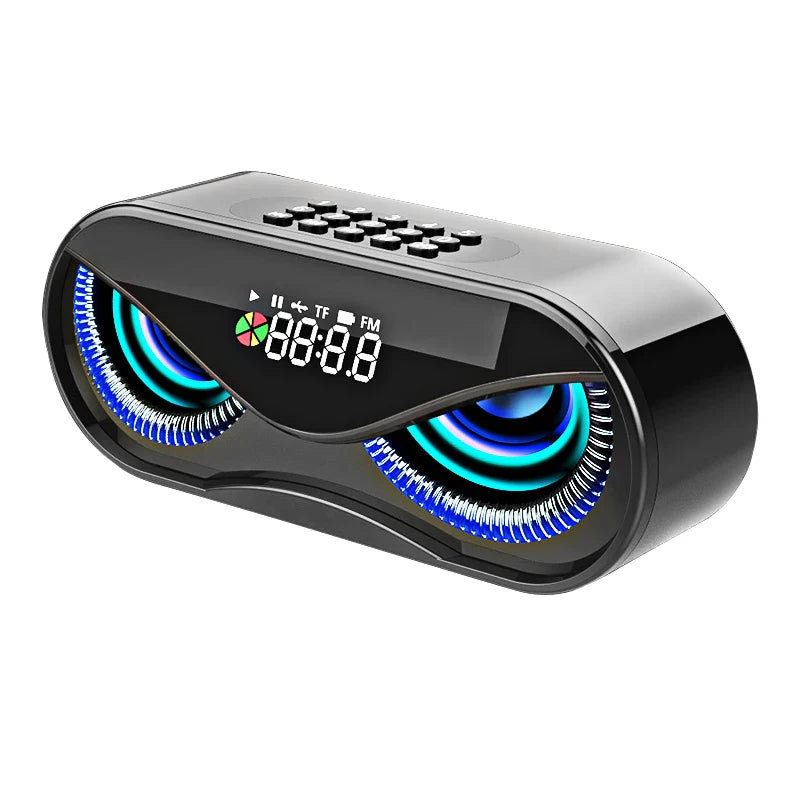 LED Bluetooth Speaker with FM Radio & Alarm Clock
