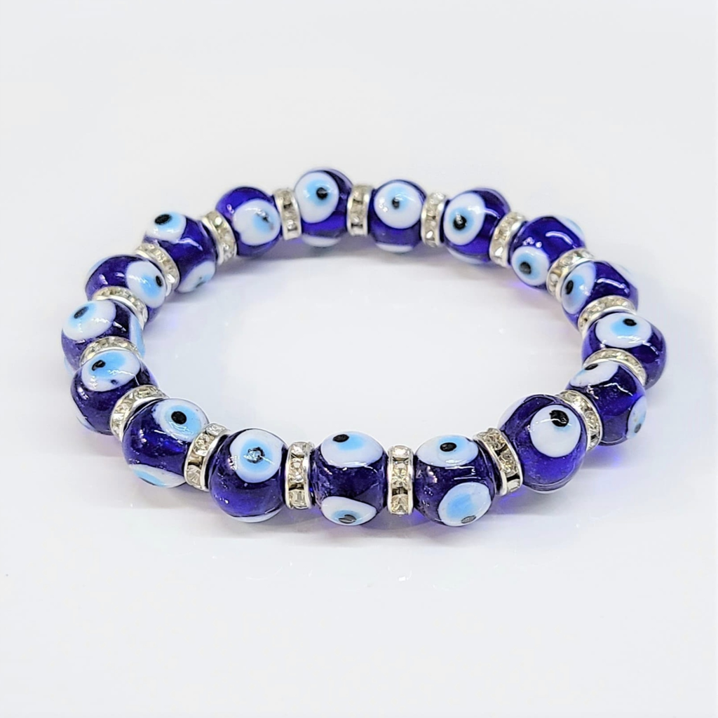 Evil Eye Round Bead Bracelet - God's Watching
